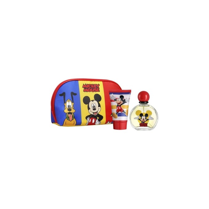 Dětské parfémy Mickey Mouse EDT gift set 50 ml, shower gel 100 ml and cosmetic bag 50ml