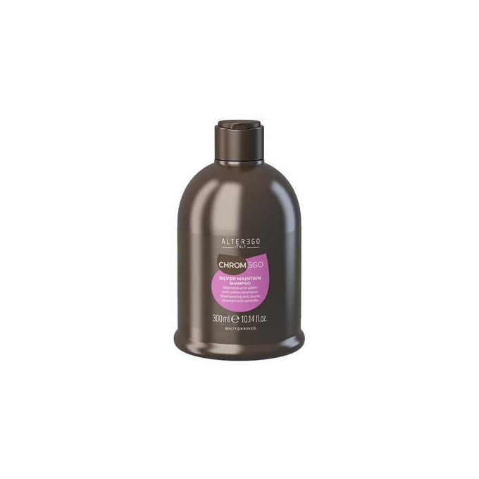 Alter Ego ChromeEgo Silver Maintain Anti-yellow Shampoo - Neutralizující šampon pro platinově blond a šedivé vlasy 300ml