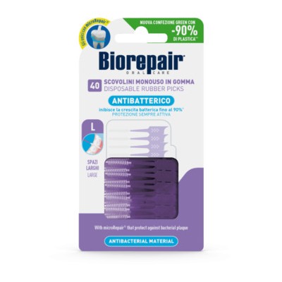 Biorepair Disposable Rubber Picks L - Mezizubní párátka 40.0ks