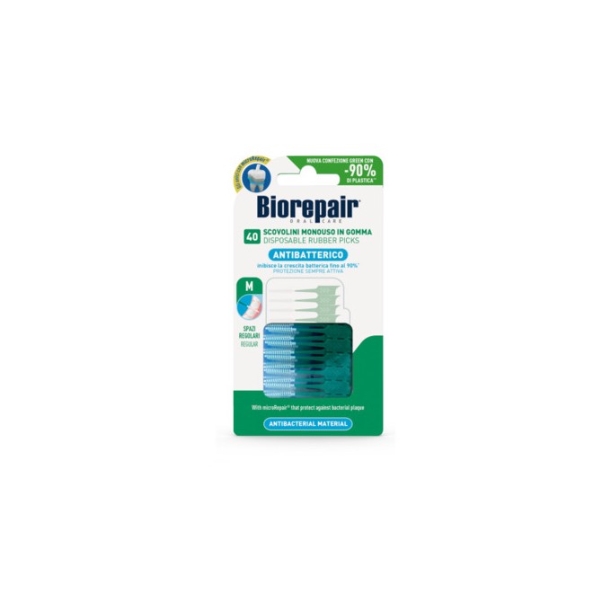 Biorepair Disposable Rubber Picks M - Mezizubní párátka 40.0ks