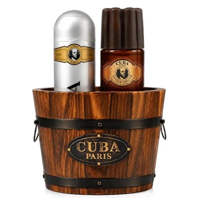 Cuba Cuba Gold Gift Set After Shave 100 ml and purškiamas dezodorantas Cuba Gold 200 ml 100 ml