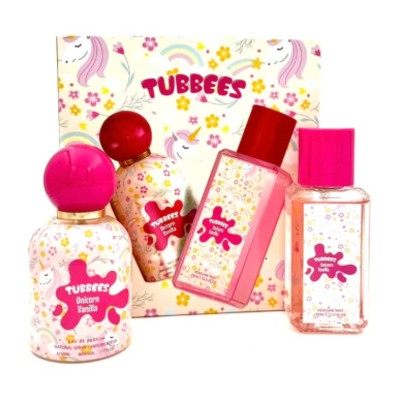 Tubbees Unicorn Vanilla Dárková sada EDP 50 ml a tělový sprej 75 ml 50ml