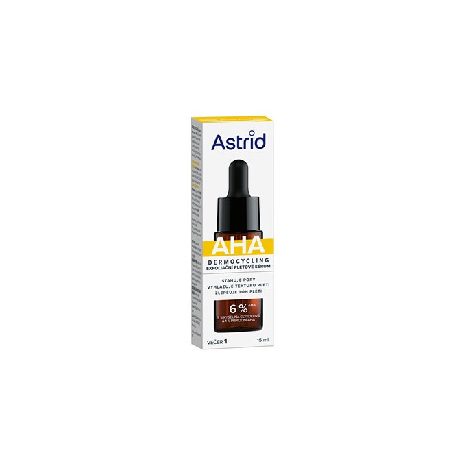Astrid AHA Dermocycling - Exfoliační pleťové sérum 15ml