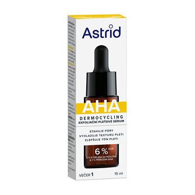 Astrid AHA Dermocycling - Exfoliační pleťové sérum 15ml