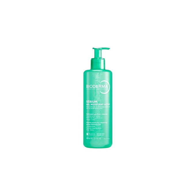 Bioderma Intense Purifying Cleansing Active Foaming Gel - Čisticí pleťový gel 400ml