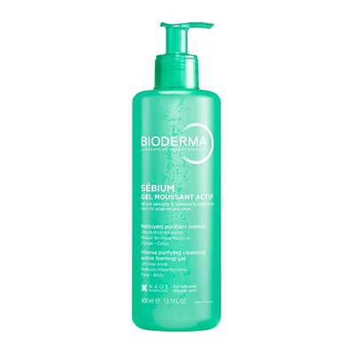 Bioderma Intense Purifying Cleansing Active Foaming Gel - Čisticí pleťový gel 400ml