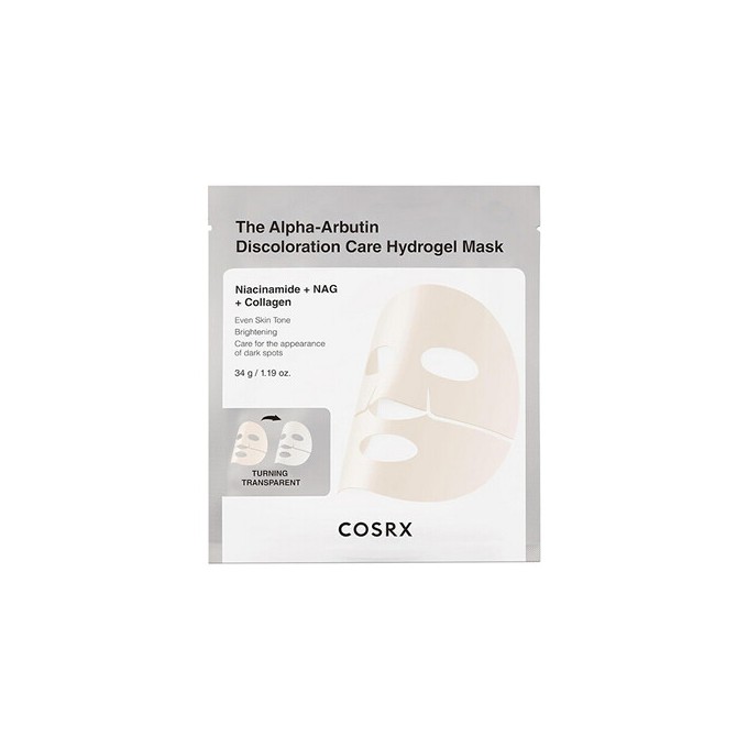 COSRX Discoloration Care Hydrogel Mask - Maska na pigmentové skvrny 34.0g
