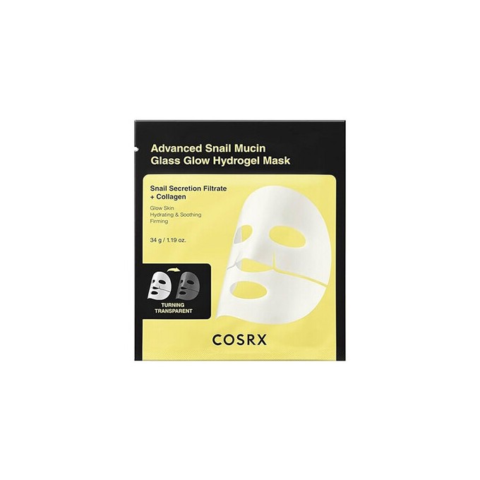 COSRX Glass Glow Hydrogel Mask - Hydratační pleťová maska 34.0g