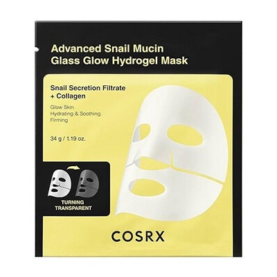 COSRX Glass Glow Hydrogel Mask - Hydratační pleťová maska 34.0g