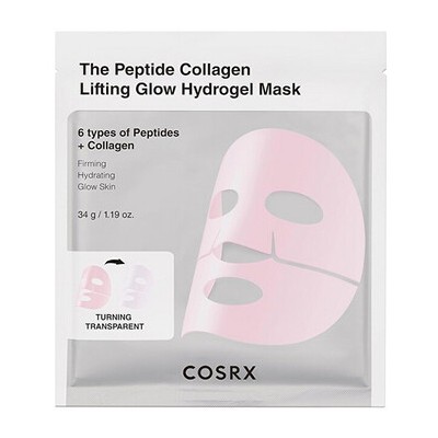 COSRX The Peptide Collagen Lifting Glow Hydrogel Mask - Liftingová pleťová maska 34.0g
