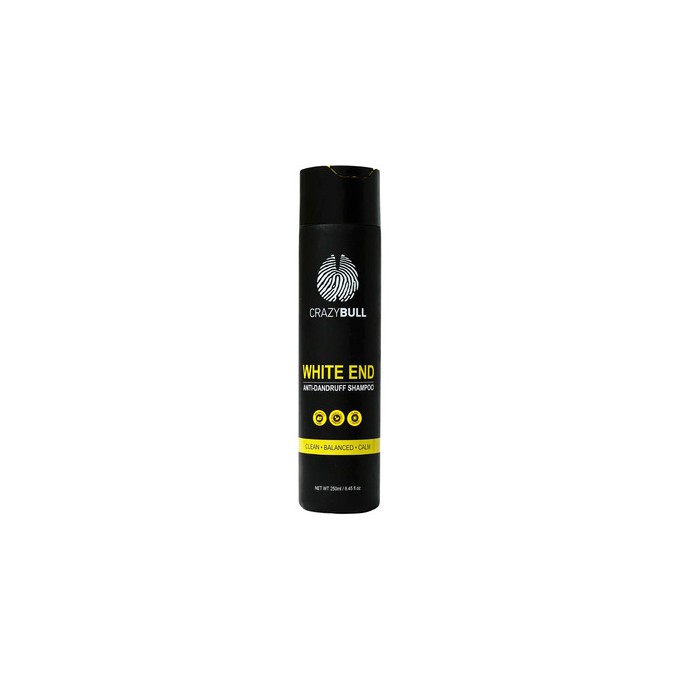 CrazyBull White End Anti-Dandruff Shampoo - Šampon proti lupům 250ml