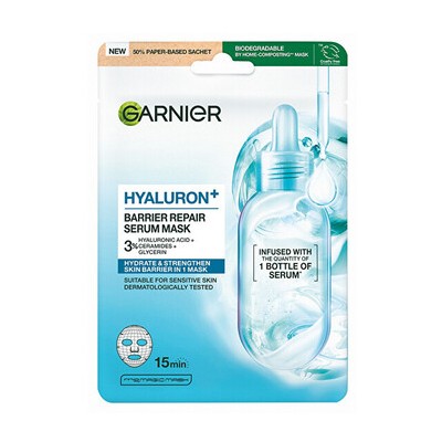 Garnier Hyaluron+ Barrier Repair Serum Mask - Pleťová maska 28.0g