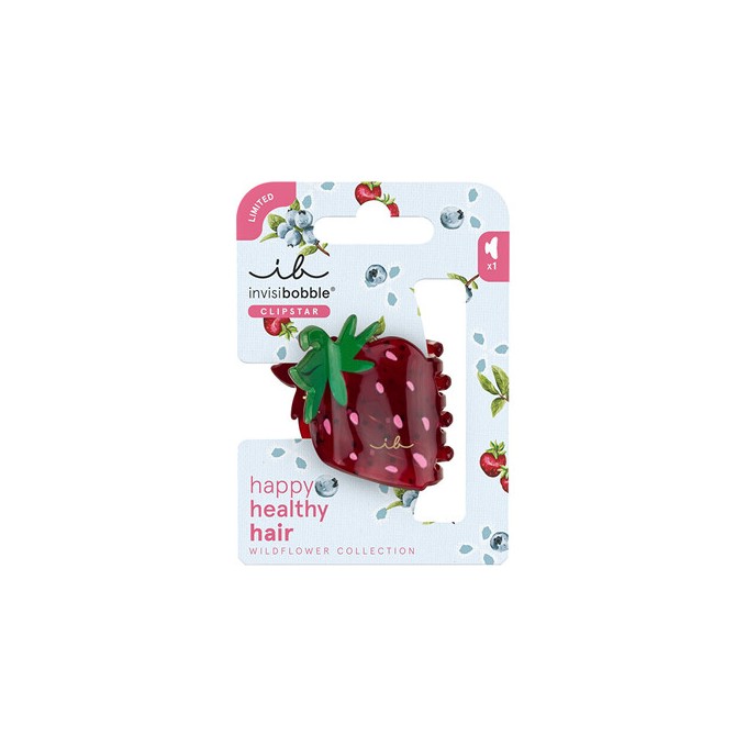 Invisibobble Clipstar Wildflower Berry Brighter M - Skřipec do vlasů