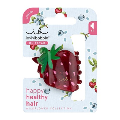 Invisibobble Clipstar Wildflower Berry Brighter M - Skřipec do vlasů