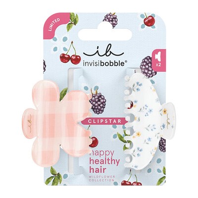 Invisibobble Clipstar Wildflower Petals n Punch M - Skřipec do vlasů 2 ks