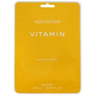 Kocostar Vitamin Sheet Mask - Antioxidační pleťová maska 25ml