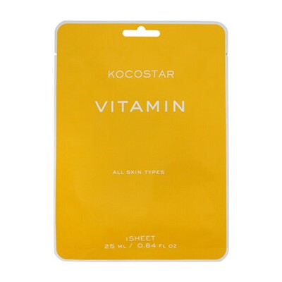 Kocostar Vitamin Sheet Mask - Antioxidační pleťová maska 25ml