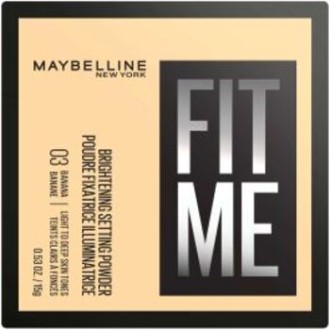 Maybelline Fit Me! Brightening Setting Powder - Rozjasňující pudr 15 g 0ml 03