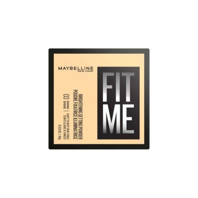 Maybelline Fit Me! Brightening Setting Powder - Rozjasňující pudr 15 g 0ml 03