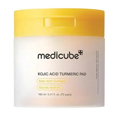 Medicube Kojic Acid Turmeric Toner Pad - Tonizační tampony ( 70 ks )