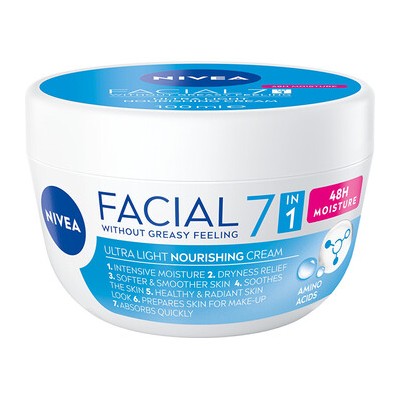 Nivea Facial Ultra Light Nourishing Cream - Výživný denní krém 100ml