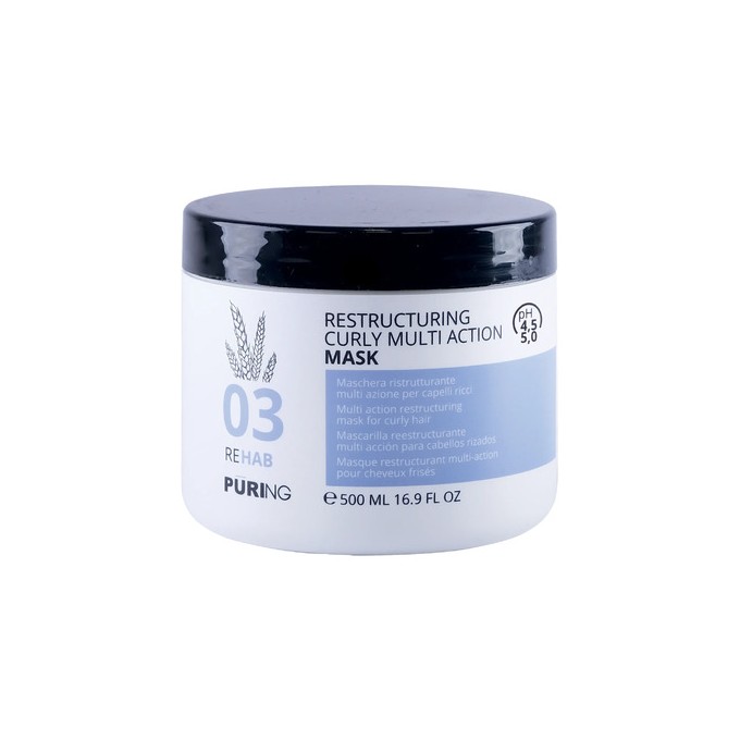 Puring 03 Rehab Restructuring Curly Multi Action Mask - Intenzivní hydratační maska pro kudrnaté, vlnité a krepaté vlasy 250ml
