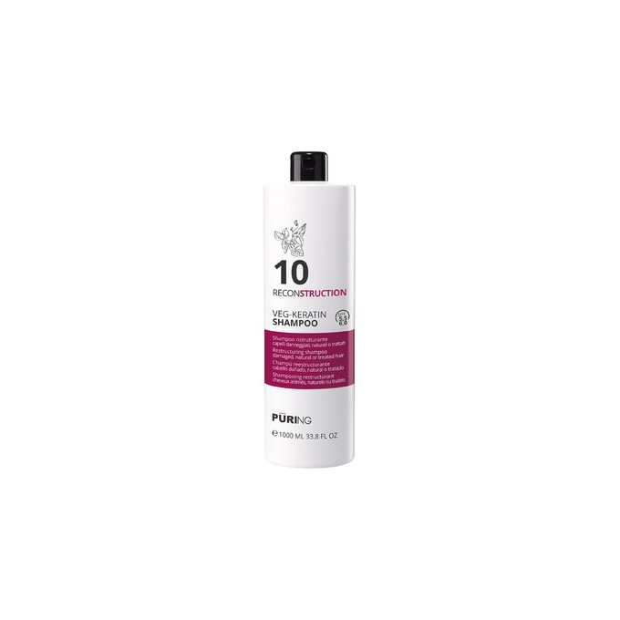 Puring 10 Reconstruction Veg-Keratin Shampoo - Regenerační šampon 1000ml