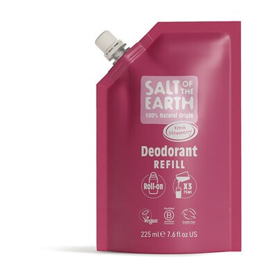 Salt-Of-The-Earth Fresh Strawberry Deo Refill - Náplň přírodního kuličkového deodorantu 225ml