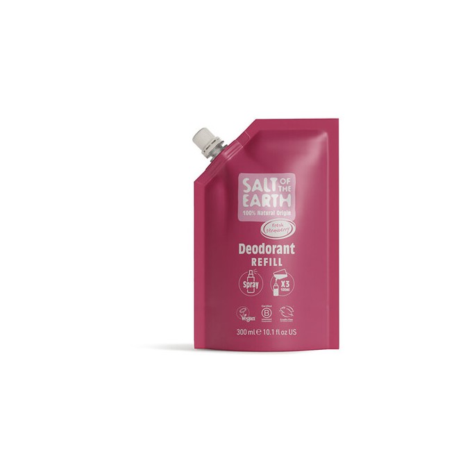 Salt-Of-The-Earth Fresh Strawberry Deodorant Refill - Náplň deodorantu ve spreji 300ml