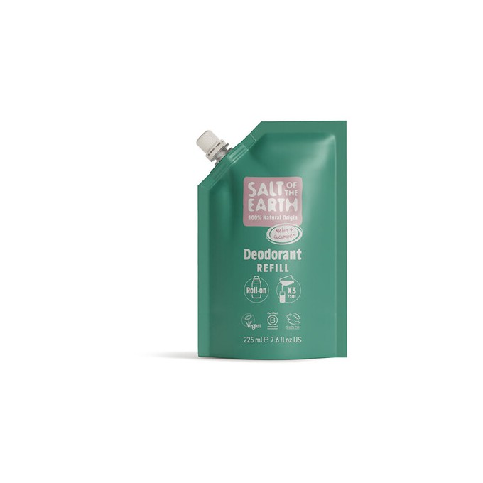 Salt-Of-The-Earth Melon & Cucumber Deo Refill - Náplň přírodního kuličkového deodorantu 225ml