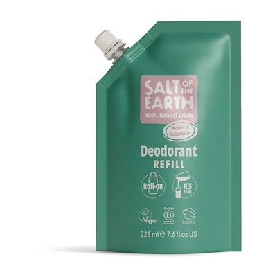Salt-Of-The-Earth Melon & Cucumber Deo Refill - Náplň přírodního kuličkového deodorantu 225ml