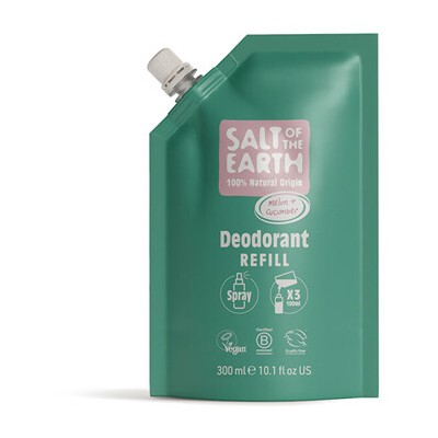 Salt-Of-The-Earth Melon & Cucumber Deodorant Refill - Náplň deodorantu ve spreji 500ml