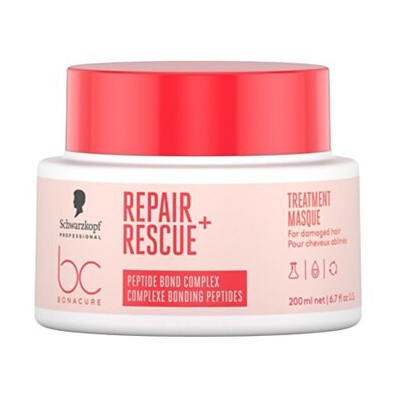 Schwarzkopf Professional Repair Rescue+ Peptide Treatment - Regenerační kúra na vlasy 200ml