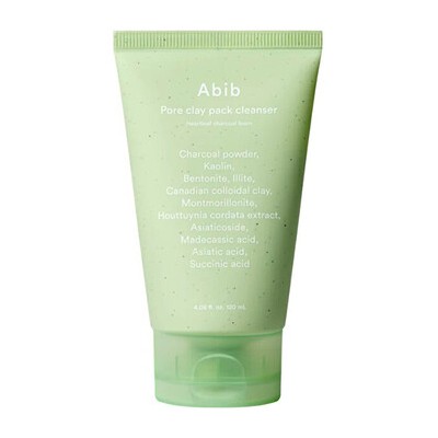 Abib Pore Clay Pack Cleanser Heartleaf Charcoal Foam - Čisticí pěna 120ml