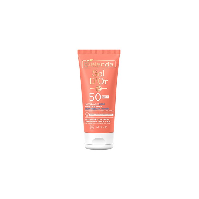 Bielenda Moisturizing Light Cream SPF 50 - Ochranný krém na obličej 50ml