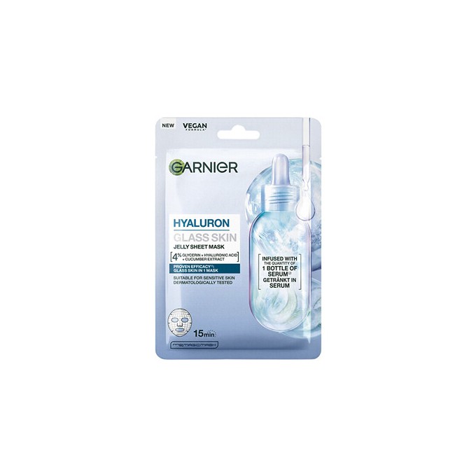 Garnier Hyaluron Glass Skin Jelly Sheet Mask - Textilní maska 27.0g