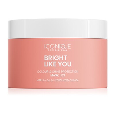 ICONIQUE Professional Bright Like You Mask - Obnovující a ochranná maska pro barvené vlasy 200ml