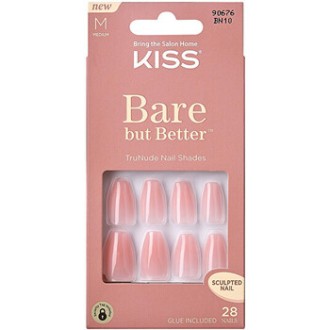 Kiss My Face Bare-But-Better Nails Bare Nude - Umělé nehty ( 28 ks )