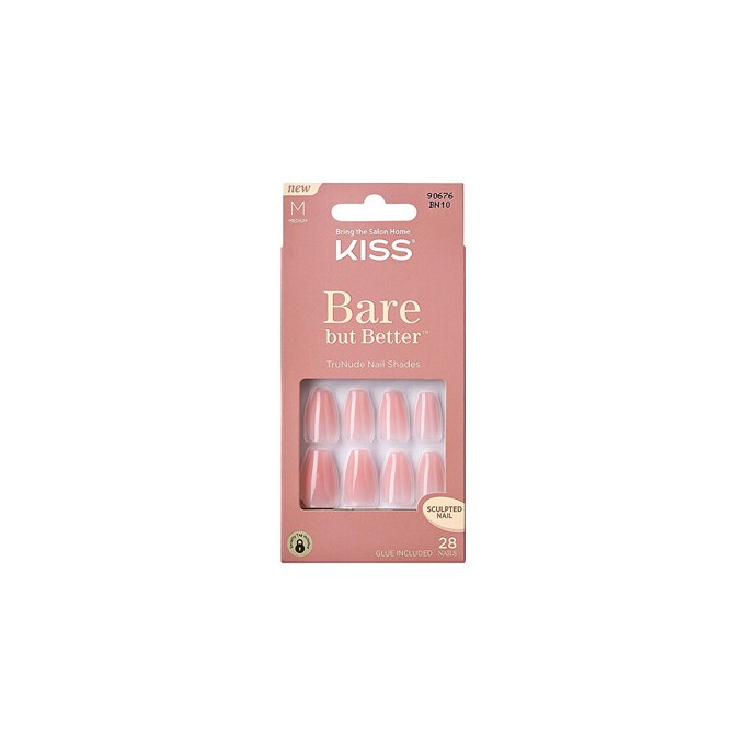 Kiss My Face Bare-But-Better Nails Bare Nude - Umělé nehty ( 28 ks )