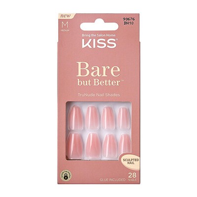 Kiss My Face Bare-But-Better Nails Bare Nude - Umělé nehty ( 28 ks )