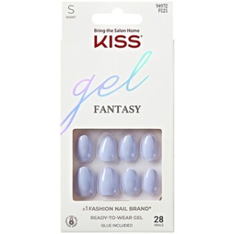 Kiss My Face Gel Fantasy Day 1 Blue - Nalepovací nehty ( 28 ks )