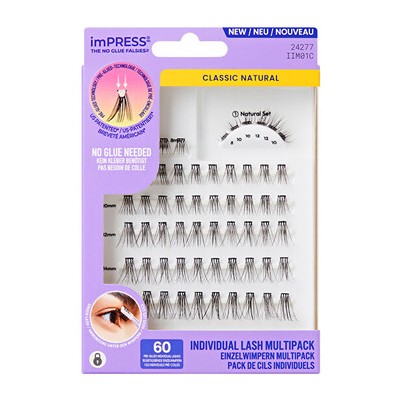 Kiss My Face imPRESS Individual Lash Multipacks 01 - Trsové řasy