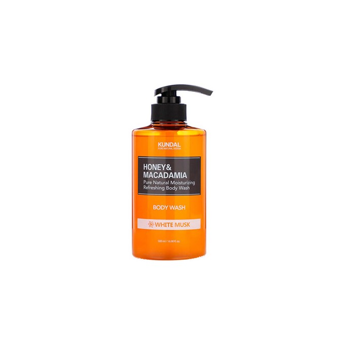 KUNDAL Honey & Macadamia White Musk Body Wash - Sprchový gel 500ml