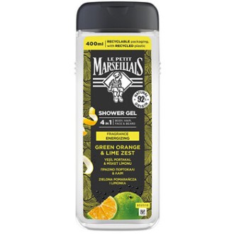 Le Petit Marseillais Homme Green Orange & Lime Zest - Sprchový gel 4v1 400ml