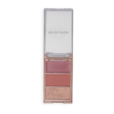Makeup Revolution Blush Icon Palette - Paletka tvářenek 10,5 g Hot Pink Flag
