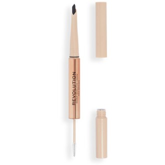 Makeup Revolution Fluffy Duo - Tužka na obočí Dark Brown