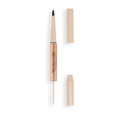 Makeup Revolution Fluffy Duo - Tužka na obočí Dark Brown