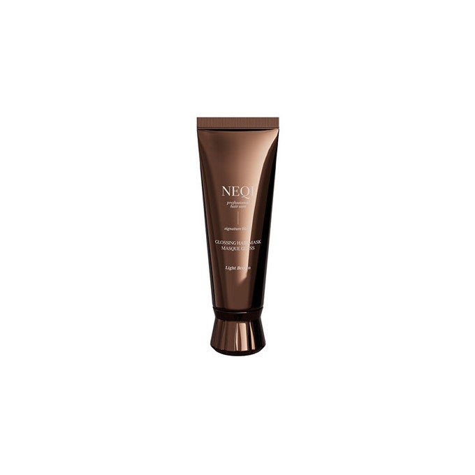 NEQI Glossing Mask Light Brown - Maska pro světle hnědé vlasy 120ml