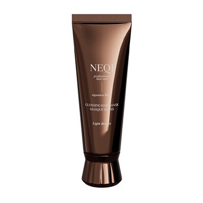 NEQI Glossing Mask Light Brown - Maska pro světle hnědé vlasy 120ml
