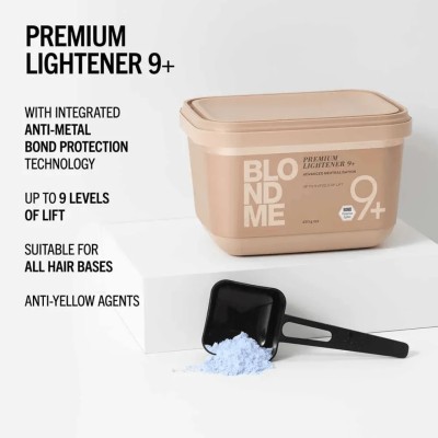 Schwarzkopf Professional Blond Me Bond Enforcing Premium Lightener - Hair color 9+ 450 g